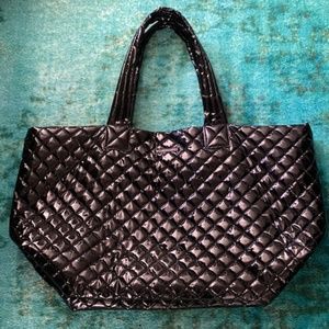 MZ Wallace Large Metro Tote - Black Lacquer